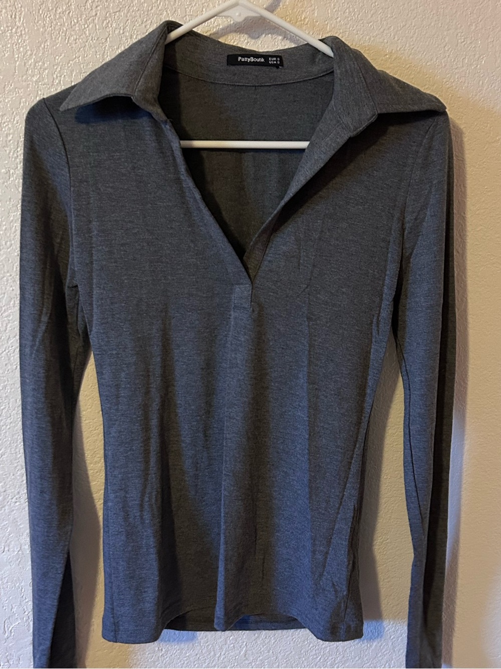 3for1: PattyBoutik Long-Sleeve Polo Top